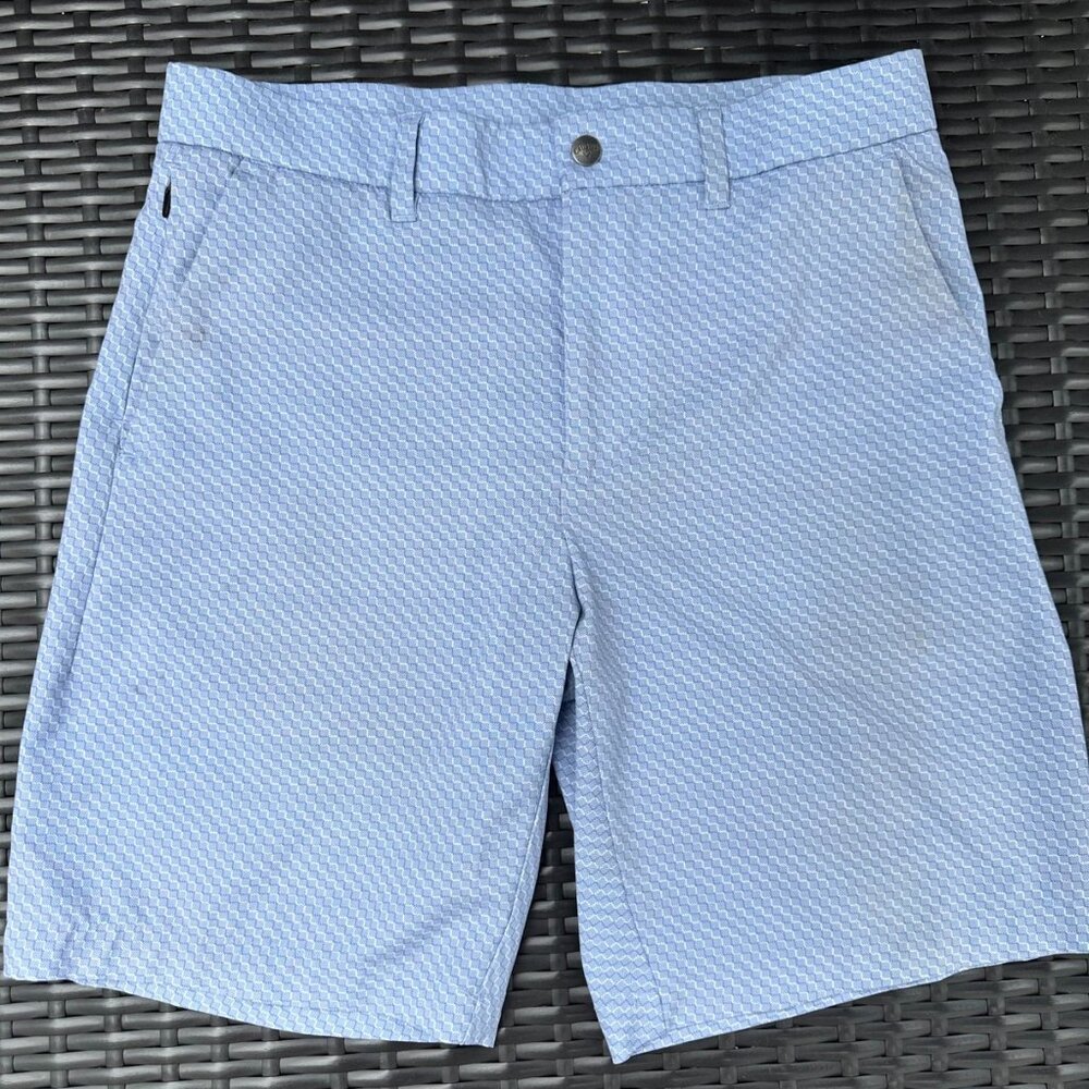 Men's Callaway Stretch Flat Front Golf Short Pale Blue - 30